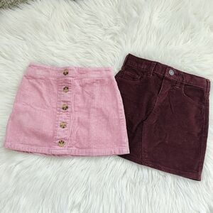 Bundle of Toddler Girl Corduroy Skirts